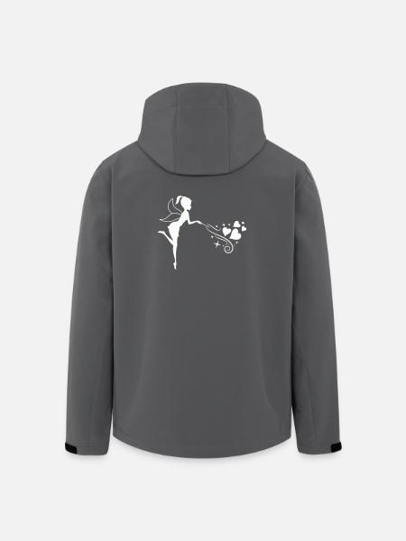 Fairytale fairy with heart magic - Men’s Recycled Softshell Jacket by Stanley/Stella - black