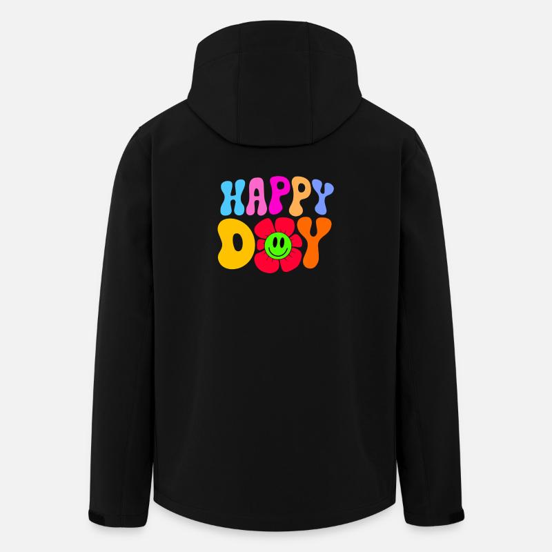 Happy day  - Recycelte Männer Softshell-Jacke von Stanley/Stella - Schwarz