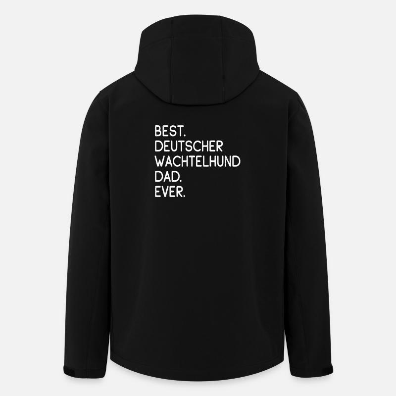 Deutscher Wachtelhund - Recycelte Männer Softshell-Jacke von Stanley/Stella - Schwarz