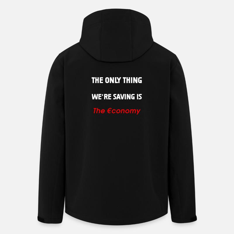 Saving the Economy - Men’s Recycled Softshell Jacket by Stanley/Stella - black
