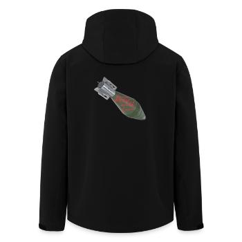 Mit Liebe aus der Ukraine - Recycelte Männer Softshell-Jacke von Stanley/Stella - Schwarz - Hinten - AI Model Male 185 light (185cm)