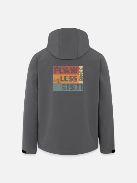 55th Birthday Flawless since 02/1971 - Men’s Recycled Softshell Jacket by Stanley/Stella - black