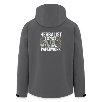 Praticien Clinique Certifié Réglementation Vêtement - Veste softshell homme en polyester recyclé Stanley/Stella - charbon - Dos - AI Model Male 185 light (185cm)