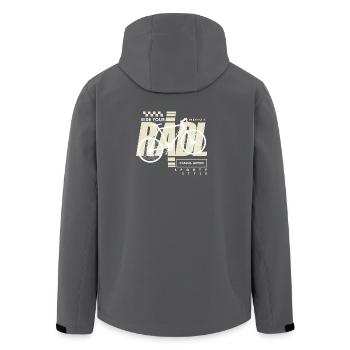 Urban Bike Casual Active Radl Radln - Recycelte Männer Softshell-Jacke von Stanley/Stella - Anthrazit - Hinten - AI Model Male 185 light (185cm)