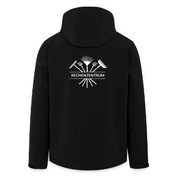 Data Center Garden Funny Gardener T-Shirt - Men’s Recycled Softshell Jacket by Stanley/Stella - black - Back - AI Model Male 185 light (185cm)