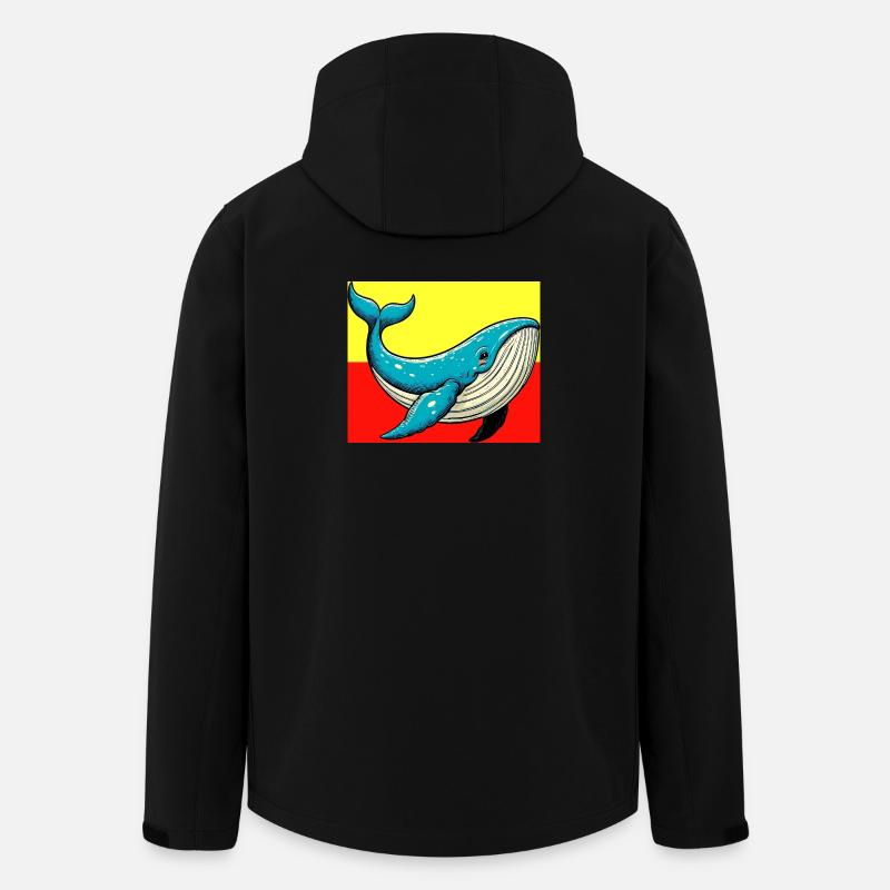 Wal - Recycelte Männer Softshell-Jacke von Stanley/Stella - Schwarz