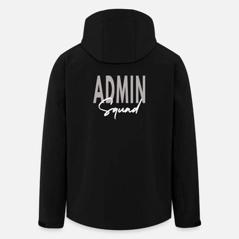 Admin Squad Assistant Team Administrator - Men’s Recycled Softshell Jacket by Stanley/Stella - black