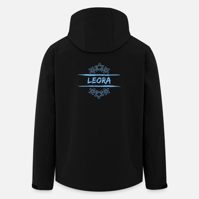 Leora als Geburtsname - Recycelte Männer Softshell-Jacke von Stanley/Stella - Schwarz
