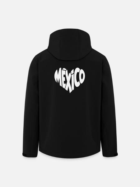 Mexico Lettering Heart - Men’s Recycled Softshell Jacket by Stanley/Stella - black