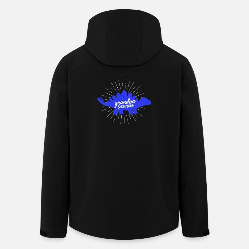 Grandpasaurus Stegosaurus Dinosaurier-Opa - Recycelte Männer Softshell-Jacke von Stanley/Stella - Schwarz