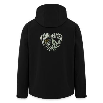 Panorama du cœur des Alpes de Tannheimer Tal - Veste softshell homme en polyester recyclé Stanley/Stella - noir - Dos - AI Model Male 185 light (185cm)