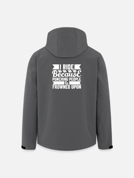 Ride because punching is not allowed - Men’s Recycled Softshell Jacket by Stanley/Stella - black