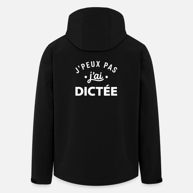 J'peux pas dictée slogan - Veste softshell homme en polyester recyclé Stanley/Stella - noir