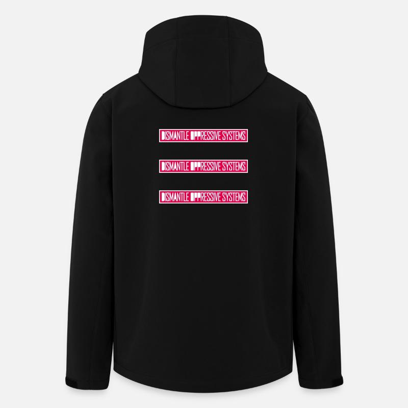 Dismantle Oppressive Systems Aktivismus Statement - Recycelte Männer Softshell-Jacke von Stanley/Stella - Schwarz