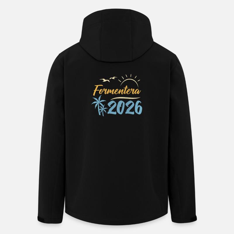 Formentera 2026 - Veste softshell homme en polyester recyclé Stanley/Stella - noir