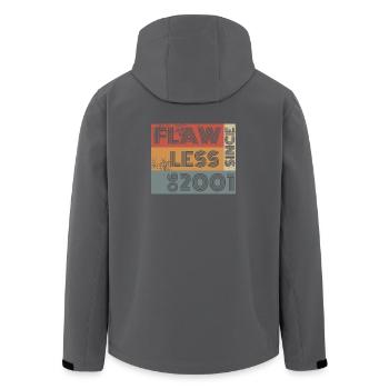 25th Birthday Flawless since 06/2001 - Men’s Recycled Softshell Jacket by Stanley/Stella - black - Back - AI Model Male 185 light (185cm)