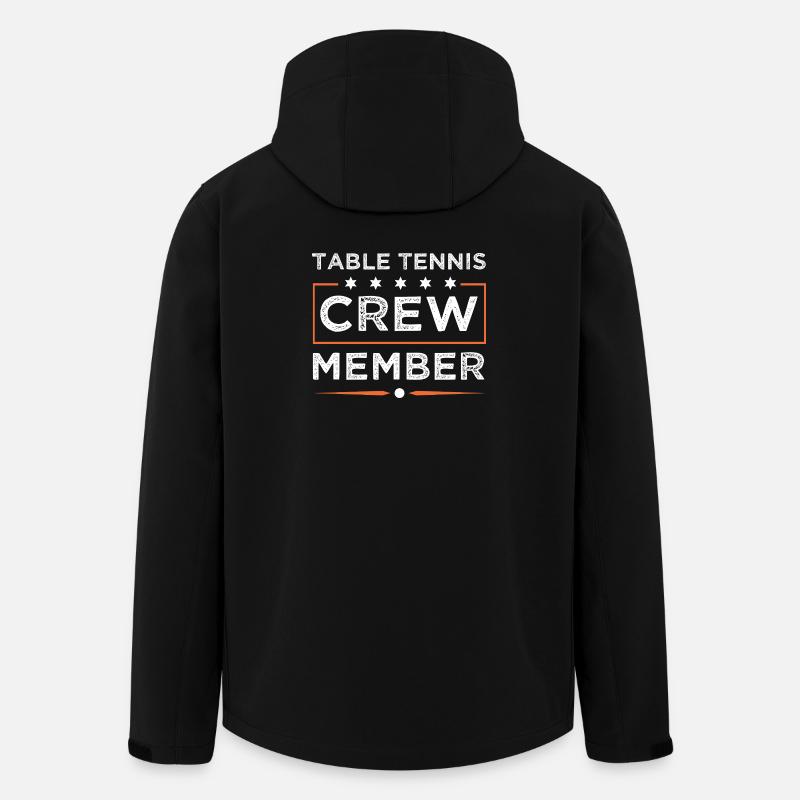 Tisch Tennis Crew - Recycelte Männer Softshell-Jacke von Stanley/Stella - Schwarz