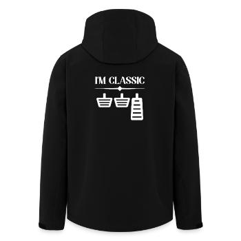I'm classic Car lover car guy mechanic - Recycelte Männer Softshell-Jacke von Stanley/Stella - Schwarz - Hinten - AI Model Male 185 light (185cm)