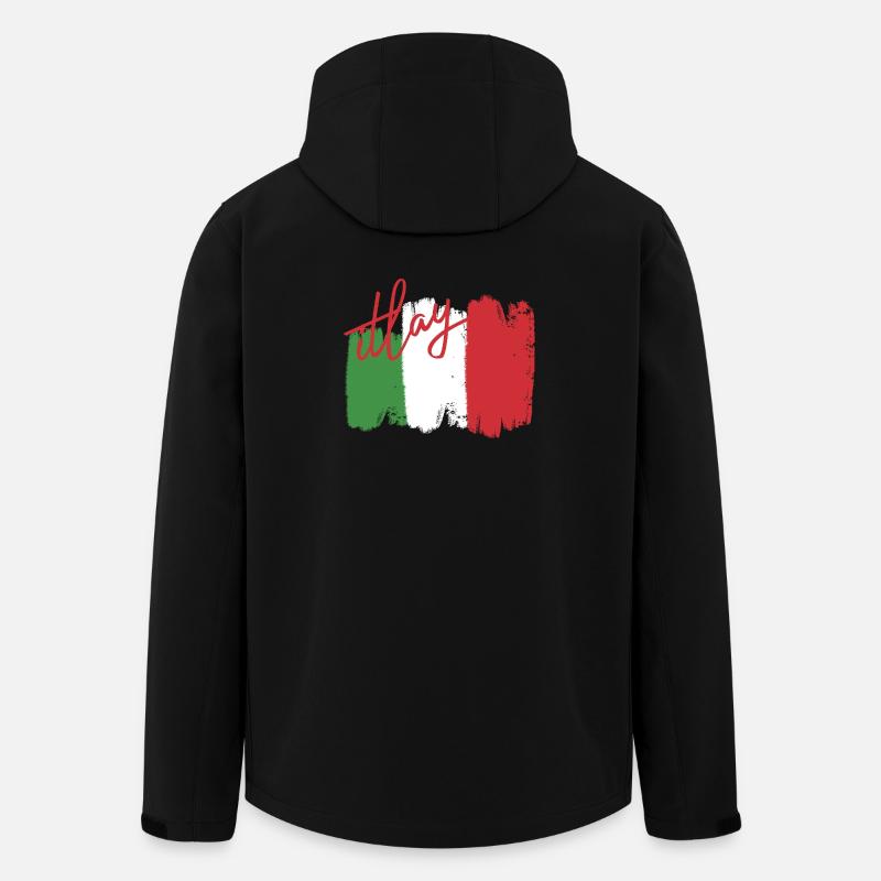 Italien Fahne  - Recycelte Männer Softshell-Jacke von Stanley/Stella - Schwarz