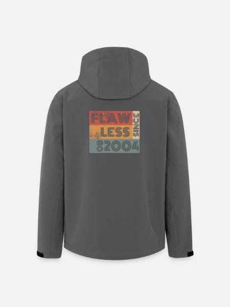 22. Anniversaire Flawless depuis 08/2004 - Veste softshell homme en polyester recyclé Stanley/Stella - noir