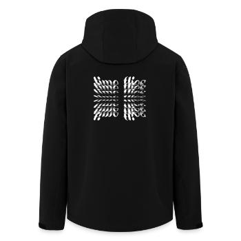 Motivation Shirt – Time Flies - Recycelte Männer Softshell-Jacke von Stanley/Stella - Schwarz - Hinten - AI Model Male 185 light (185cm)