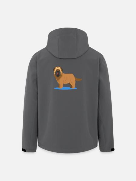 Fuzzy Briard (comic) - Men’s Recycled Softshell Jacket by Stanley/Stella - black