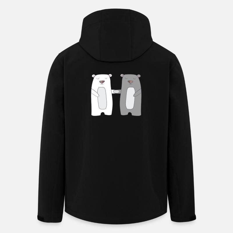 Ours - Veste softshell homme en polyester recyclé Stanley/Stella - noir