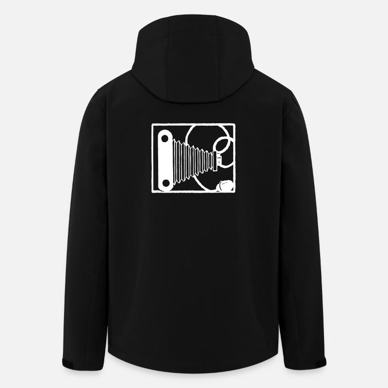 Camara Retro - Recycelte Männer Softshell-Jacke von Stanley/Stella - Schwarz