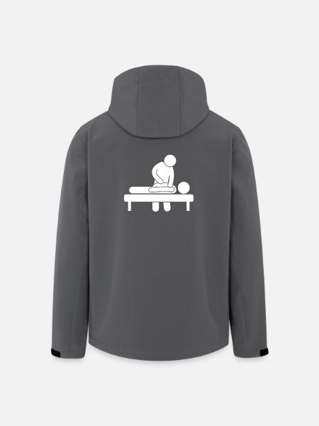Physiothérapeute kinésithérape - Veste softshell homme en polyester recyclé Stanley/Stella - noir