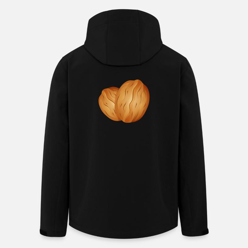 two beautiful luminous walnuts - Men’s Recycled Softshell Jacket by Stanley/Stella - black