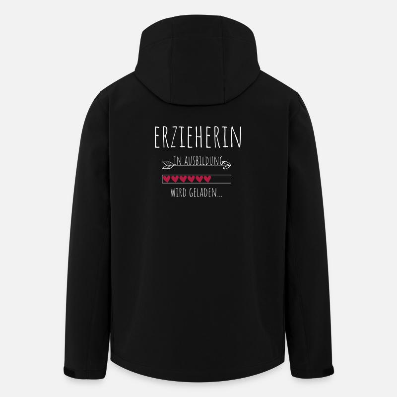 Erzieherin in Ausbildung Geschenk - Recycelte Männer Softshell-Jacke von Stanley/Stella - Schwarz