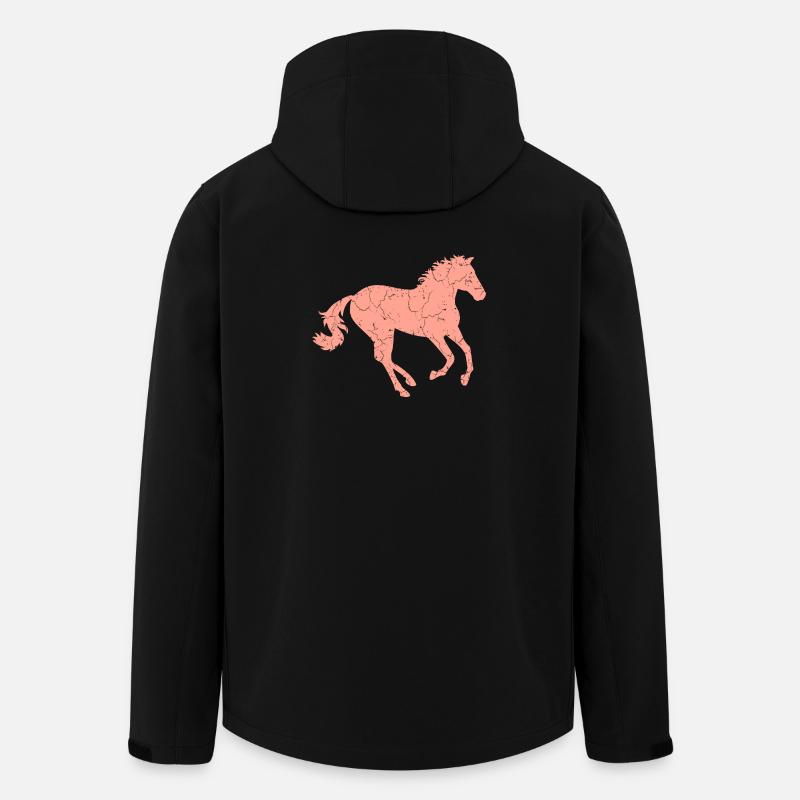Galloping horse - Men’s Recycled Softshell Jacket by Stanley/Stella - black