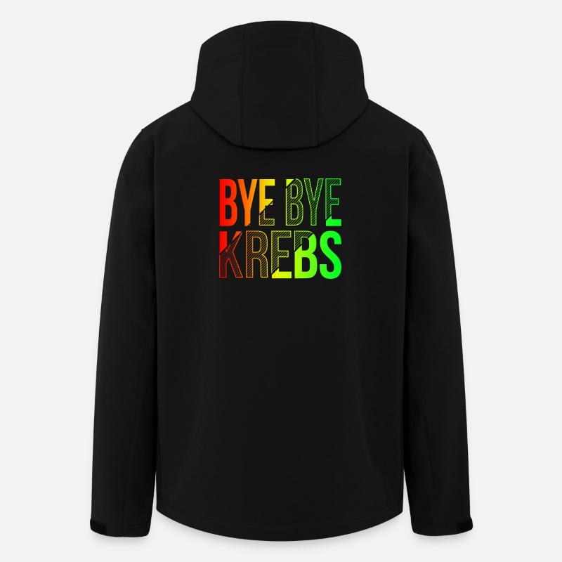 Bye Bye Kreps Rainbow Design - Men’s Recycled Softshell Jacket by Stanley/Stella - black