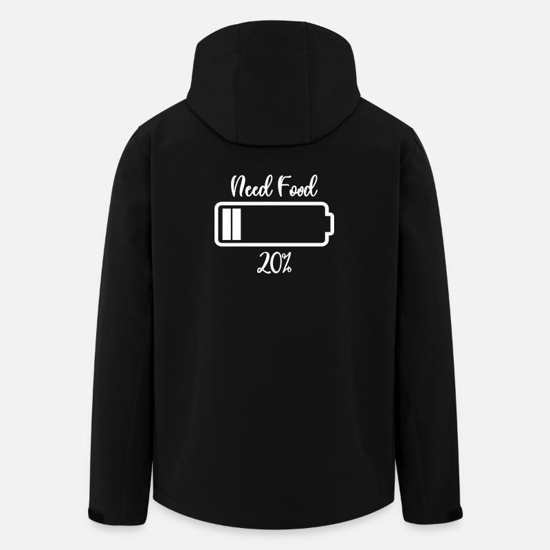 Need Fuel Low Battery Tee - Recycelte Männer Softshell-Jacke von Stanley/Stella - Schwarz