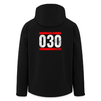 030 - Veste softshell homme en polyester recyclé Stanley/Stella - noir - Dos - AI Model Male 185 light (185cm)