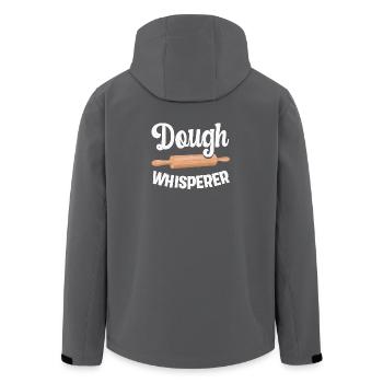 Backen Bäcker Bäckerin - Recycelte Männer Softshell-Jacke von Stanley/Stella - Anthrazit - Hinten - AI Model Male 185 light (185cm)