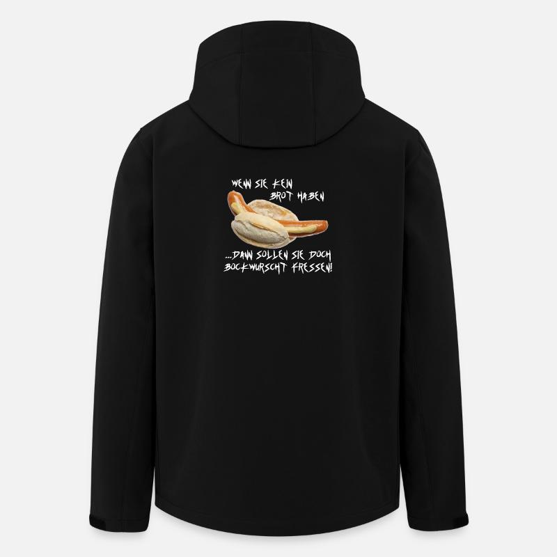 Wenn sie kein Brot haben ...  - Recycelte Männer Softshell-Jacke von Stanley/Stella - Schwarz