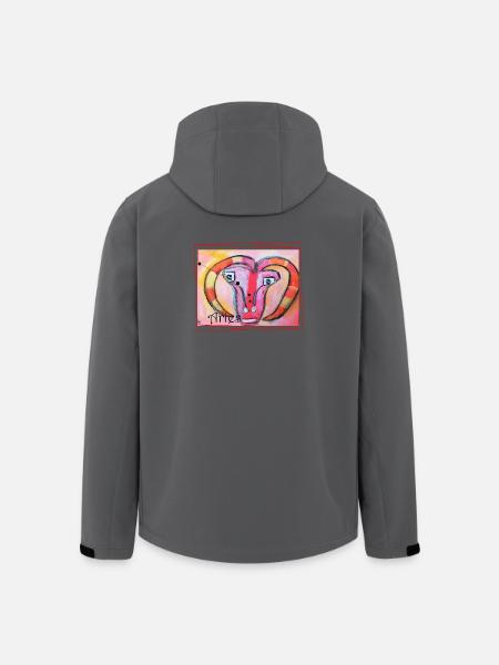 Aries Rainbow Celestial Art - Men’s Recycled Softshell Jacket by Stanley/Stella - black