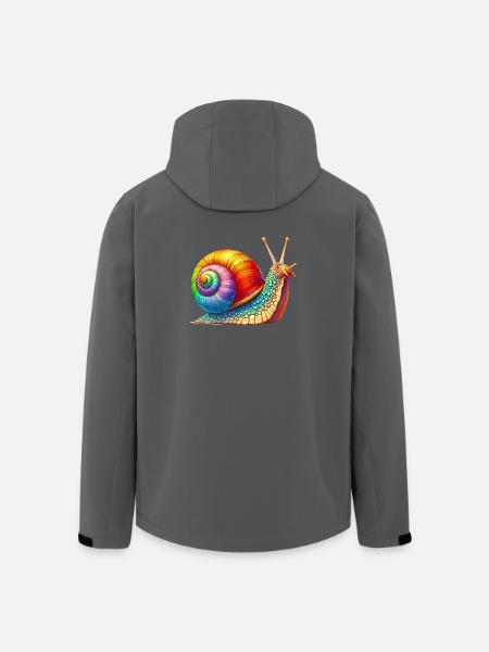 Snail - Men’s Recycled Softshell Jacket by Stanley/Stella - black
