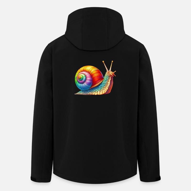 Snail - Men’s Recycled Softshell Jacket by Stanley/Stella - black