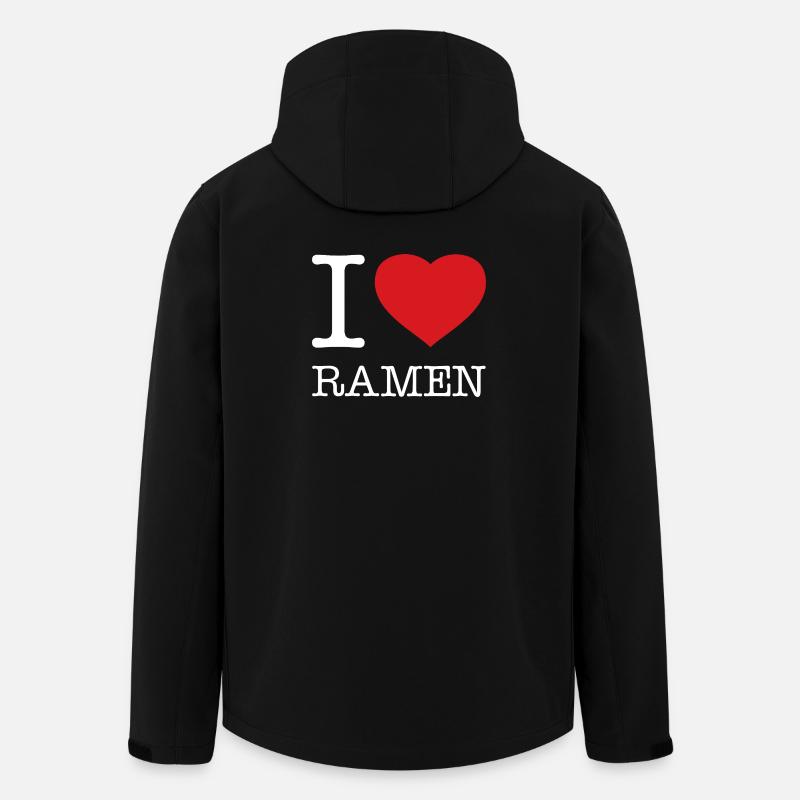 J’ADORE LES RAMEN - Veste softshell homme en polyester recyclé Stanley/Stella - noir