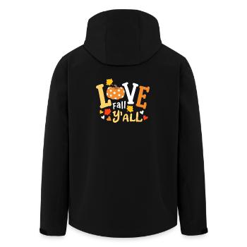 Herbst Halloween - Recycelte Männer Softshell-Jacke von Stanley/Stella - Schwarz - Hinten - AI Model Male 185 light (185cm)