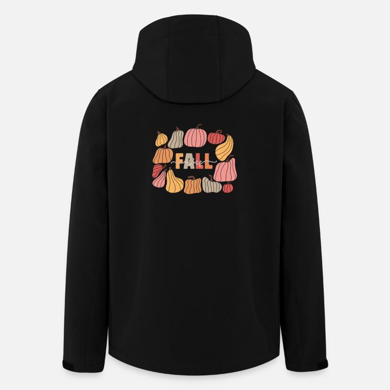 Kürbisse Herbst-Vibes - Recycelte Männer Softshell-Jacke von Stanley/Stella - Schwarz