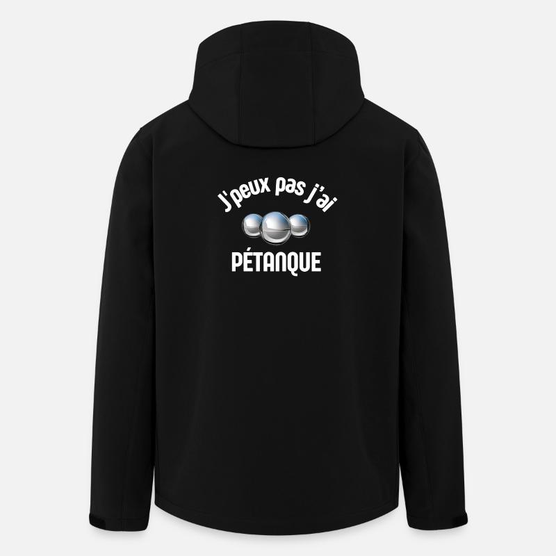 pétanque, bowler, petanque fan - Men’s Recycled Softshell Jacket by Stanley/Stella - black