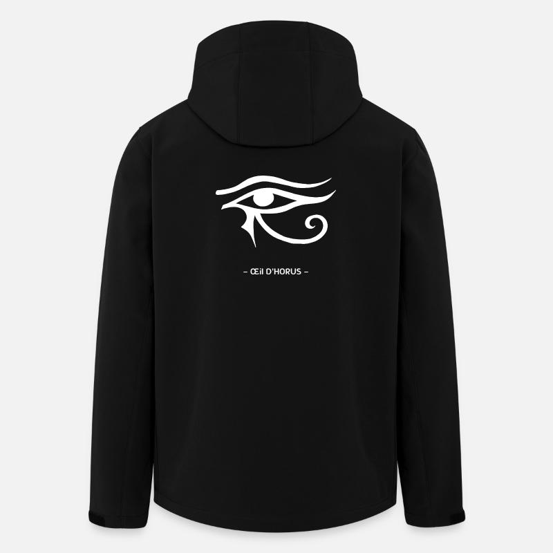 Œil D'Horus - Veste softshell homme en polyester recyclé Stanley/Stella - noir