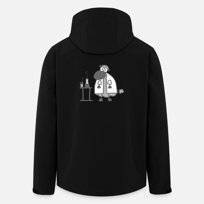 Laborschaf - Recycelte Männer Softshell-Jacke von Stanley/Stella - Schwarz