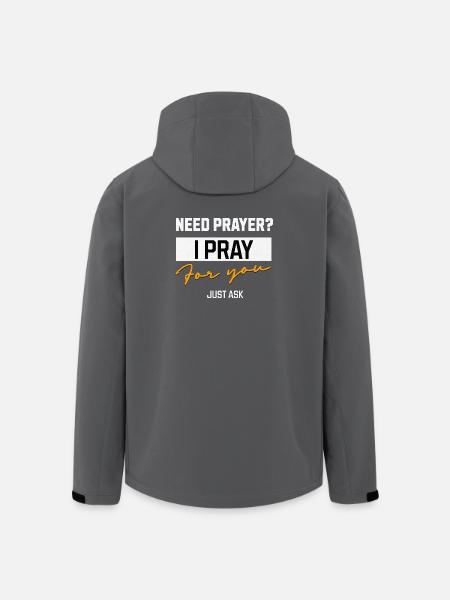I Pray Für Dich Gebetsbotschaft - Recycelte Männer Softshell-Jacke von Stanley/Stella - Schwarz