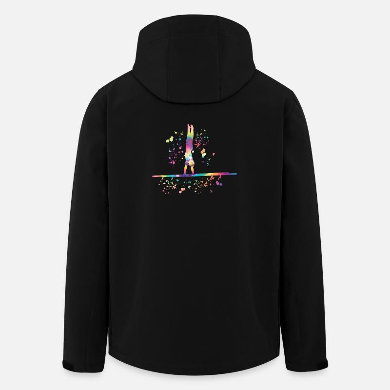 Gymnastics Parallel Bars Artistic Gymnastics - Men’s Recycled Softshell Jacket by Stanley/Stella - black