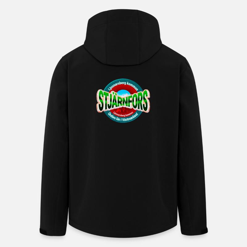 Stjärnfors - Recycelte Männer Softshell-Jacke von Stanley/Stella - Schwarz
