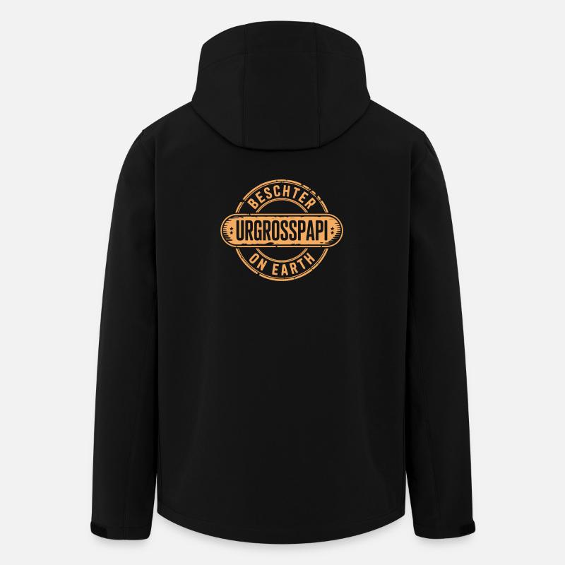 Beschter Urgrosspapi Schweiz Mundart - Recycelte Männer Softshell-Jacke von Stanley/Stella - Schwarz